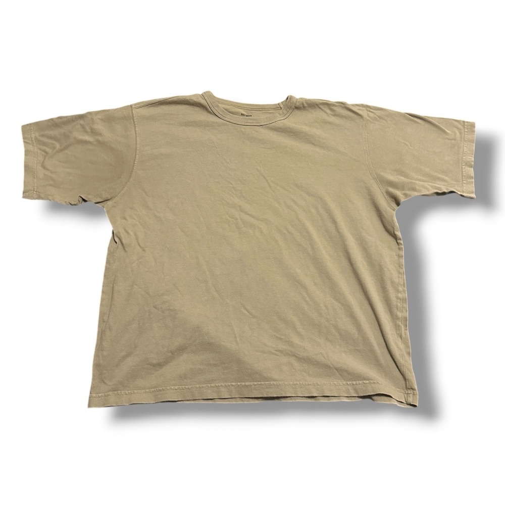 Buck Mason Men's Toughknit Tee Tan XL USA Made Minimalist Casual Capsule Basic